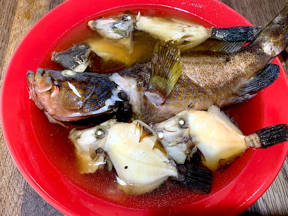 釣ったアコウとカワハギの煮付け🎣|パオパオあつこさん