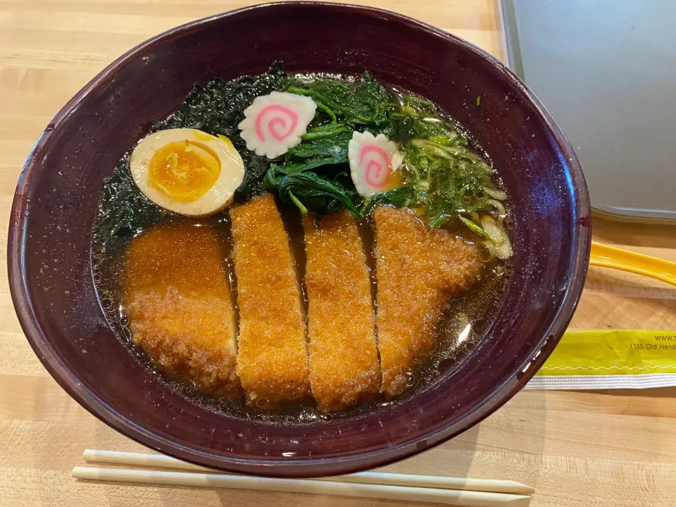 トンカツ拉麺|なめこ汁さん