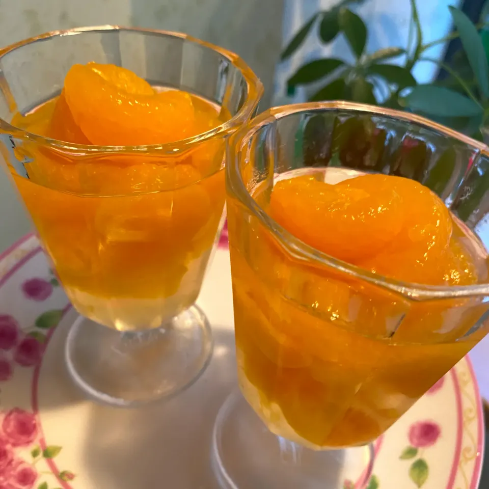 📍みかんの缶詰で簡単ゼリー🍊⭐️|すがさん