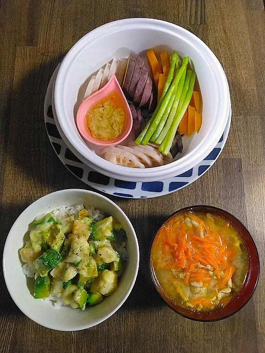 ホタテアボカドチーズ丼|もぐさん