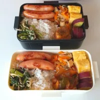 Snapdishの料理写真:ウインナー弁当|みんさん