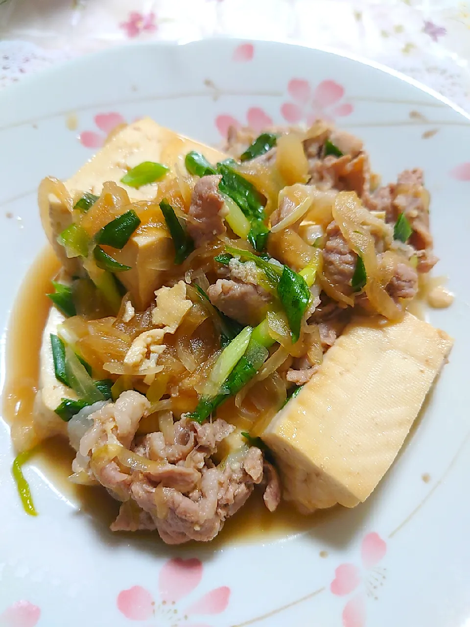 お豆腐とお肉の煮物|🍒ふみりん🍒さん