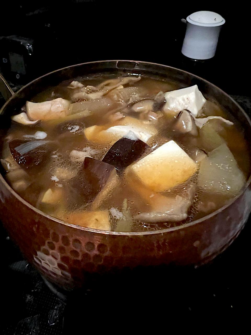 深夜🌙明日の朝に食べるために作ったの【きのこ汁】❣️食物繊維たっぷり!!