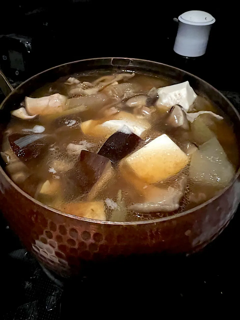 深夜🌙明日の朝に食べるために作ったの【きのこ汁】❣️食物繊維たっぷり!!|💍ごはん🍚さん