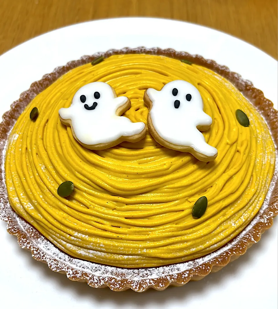 かぼちゃのモンブランタルト🎃|さつまいもさん