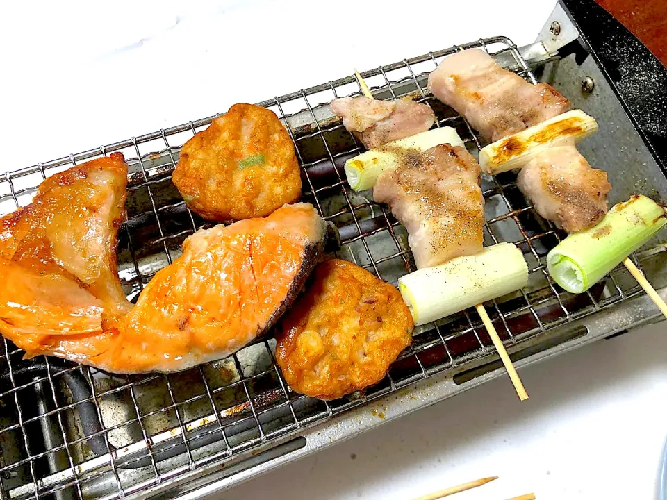 Snapdishの料理写真:ネギマとカマの焼きやかデー|Chika0618さん