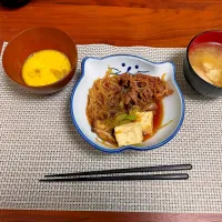 Snapdishの料理写真:すき焼き、参鶏湯|ねねパパさん