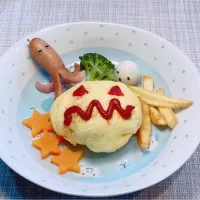 Snapdishの料理写真:ハロウィンオムライス|JUbeさん