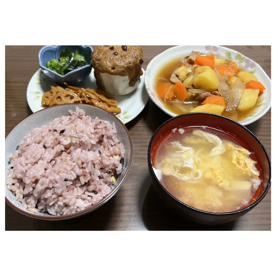 今日の晩ご飯 ～蒸しパン添え～|☆ぽよよん☆さん