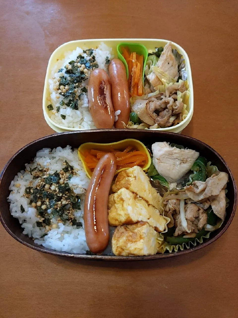 鶏キャベツ・豚ピーマンのW肉炒め弁当|こうさん