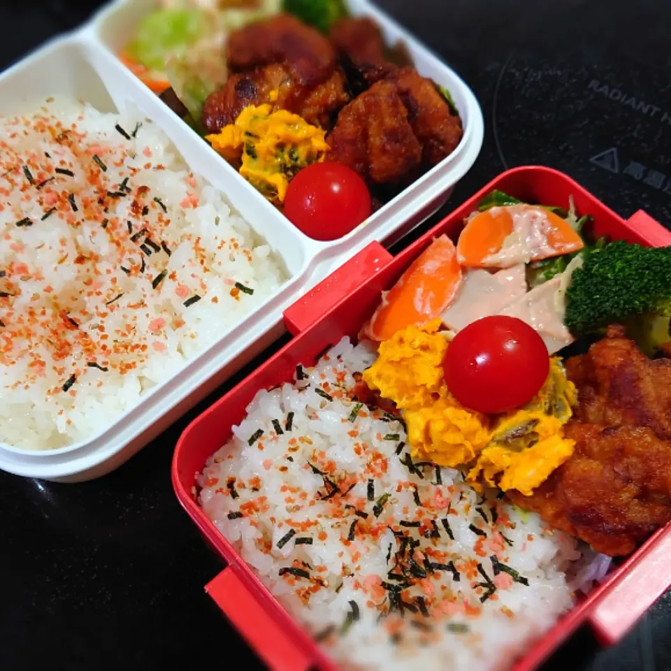 Snapdishの料理写真:今日の二人弁当|yumihahaさん