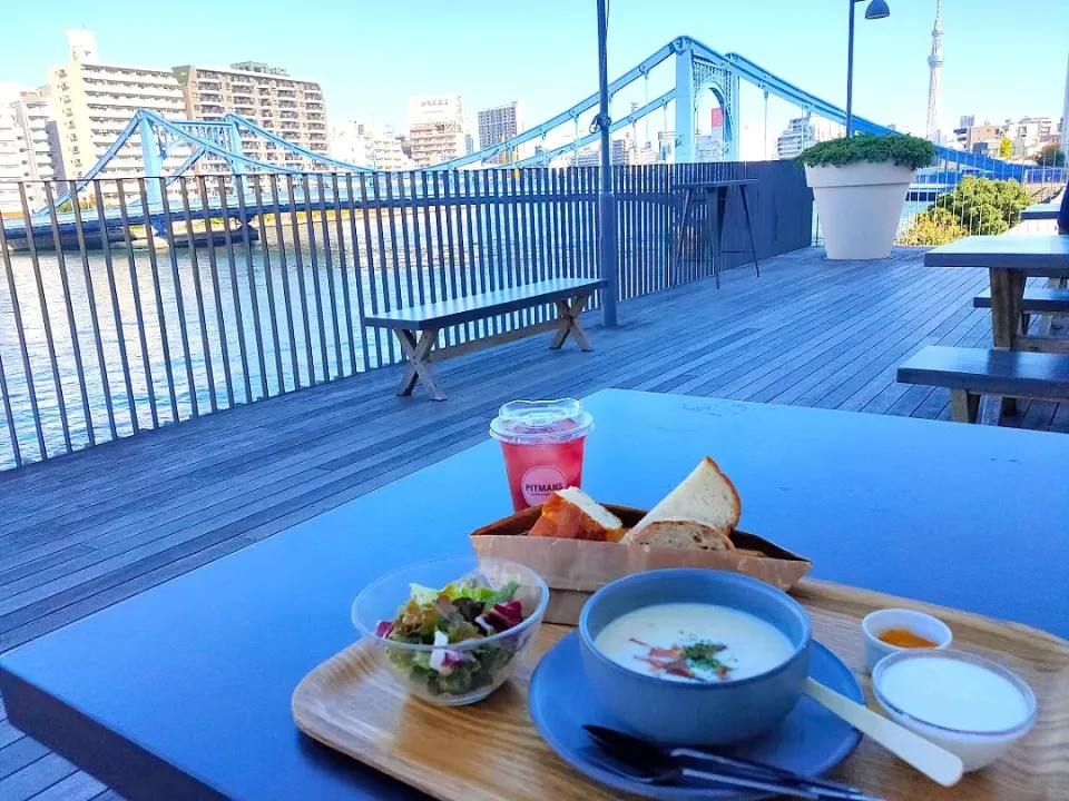 Snapdishの料理写真:隅田川沿いでモーニング♪|えっこさん