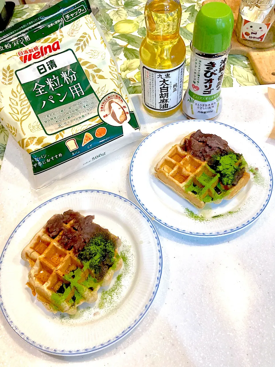 精進料理※全粒粉入りワッフル　ホットひと息精進おやつ|ドルフの美味しい家庭料理さん