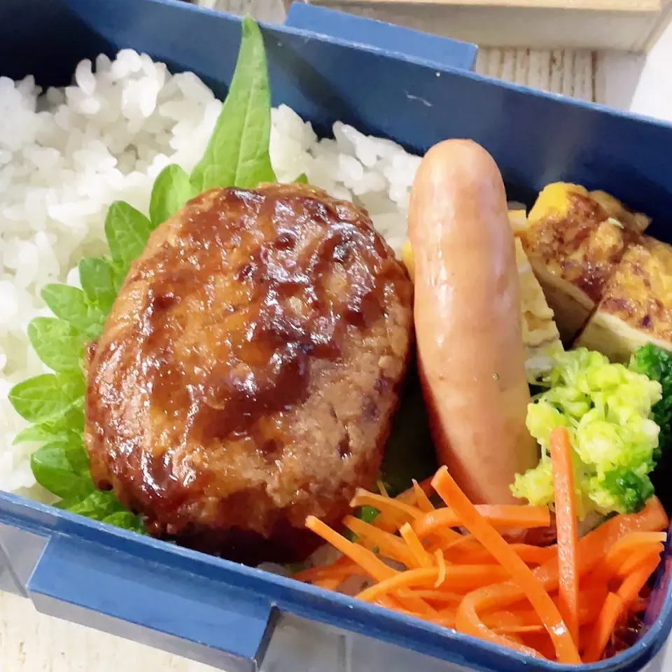 Snapdishの料理写真:ハンバーグ弁当|okikaさん