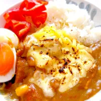 焼きチーズ無水風カレー|EIKICHIさん