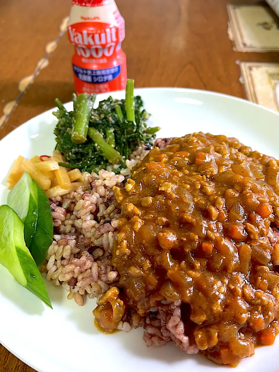 昨晩の残りのキーマカレーでお昼😋|Kumi Satouさん