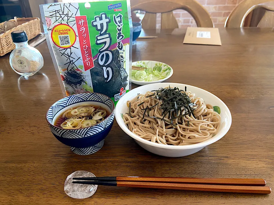 ざる蕎麦、サラのりをかけて|Ayaさん