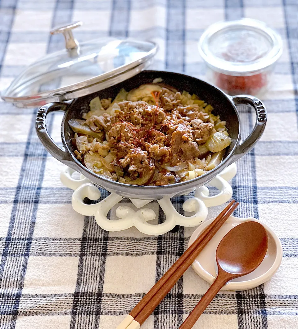 ナスと大根、牛肉のごはん|＊Aloha＊さん