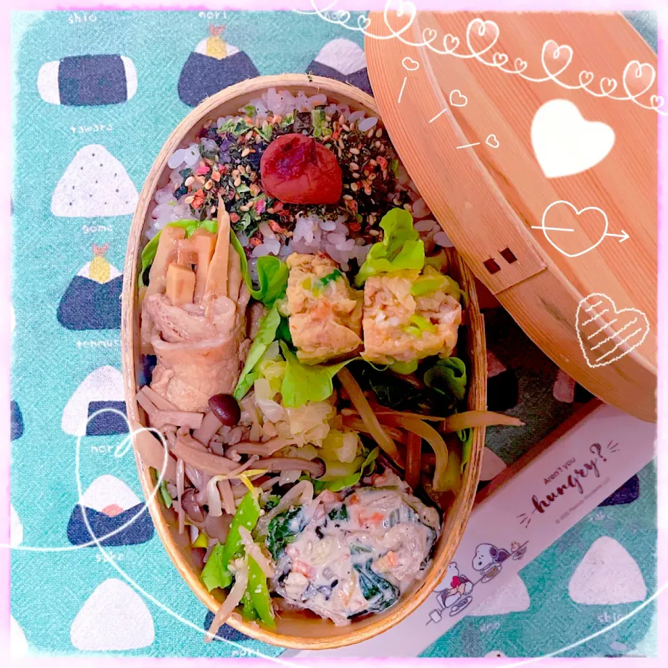 １１／５ ｓａｔ タケノコ肉巻き弁当🍴|rinaronarさん