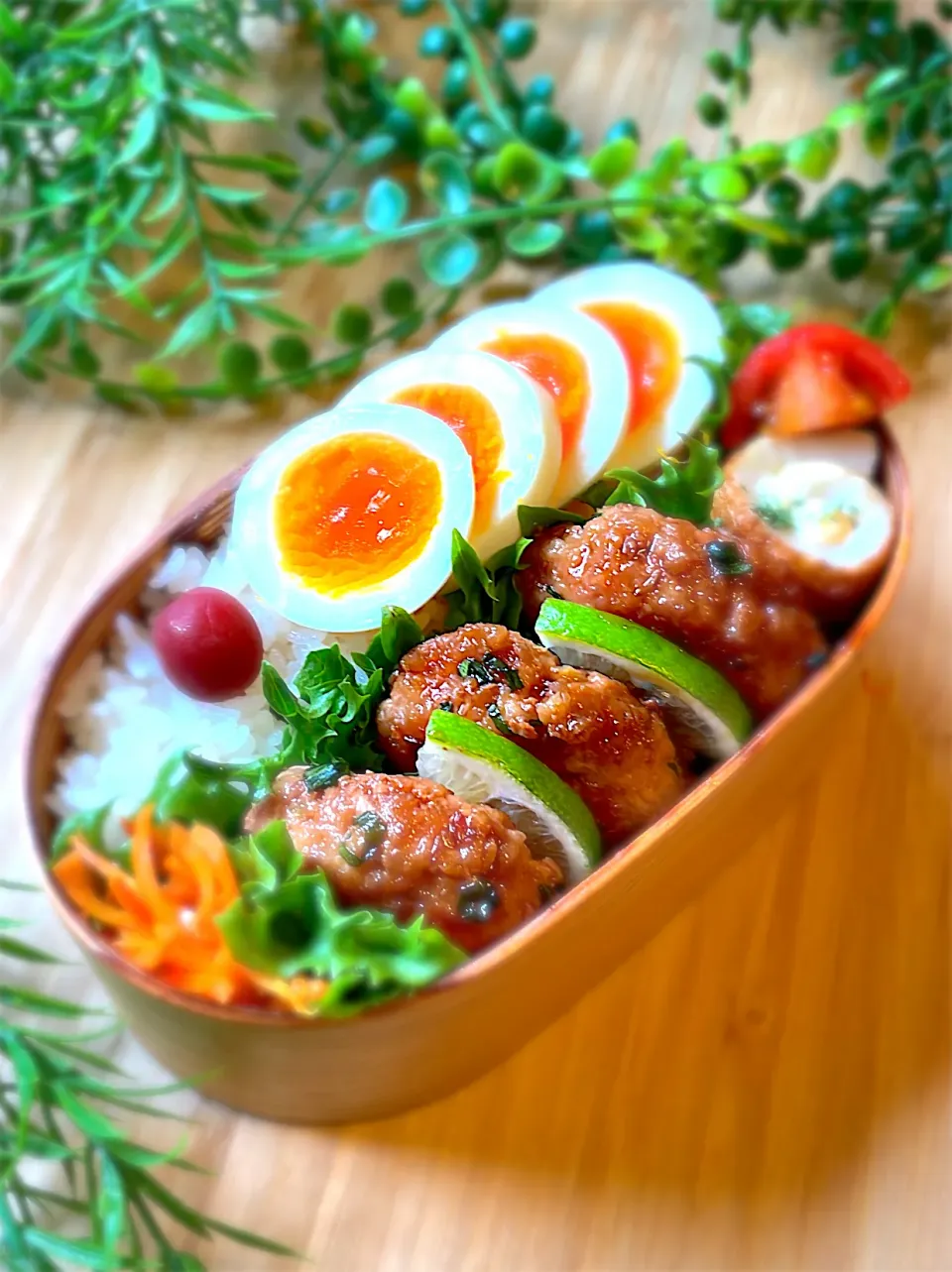 豚生姜ネギつくね弁当|にみさん