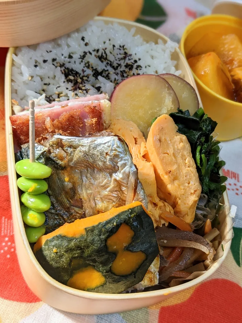 本日のお弁当〜。塩サバ弁当〜|f.1125beさん