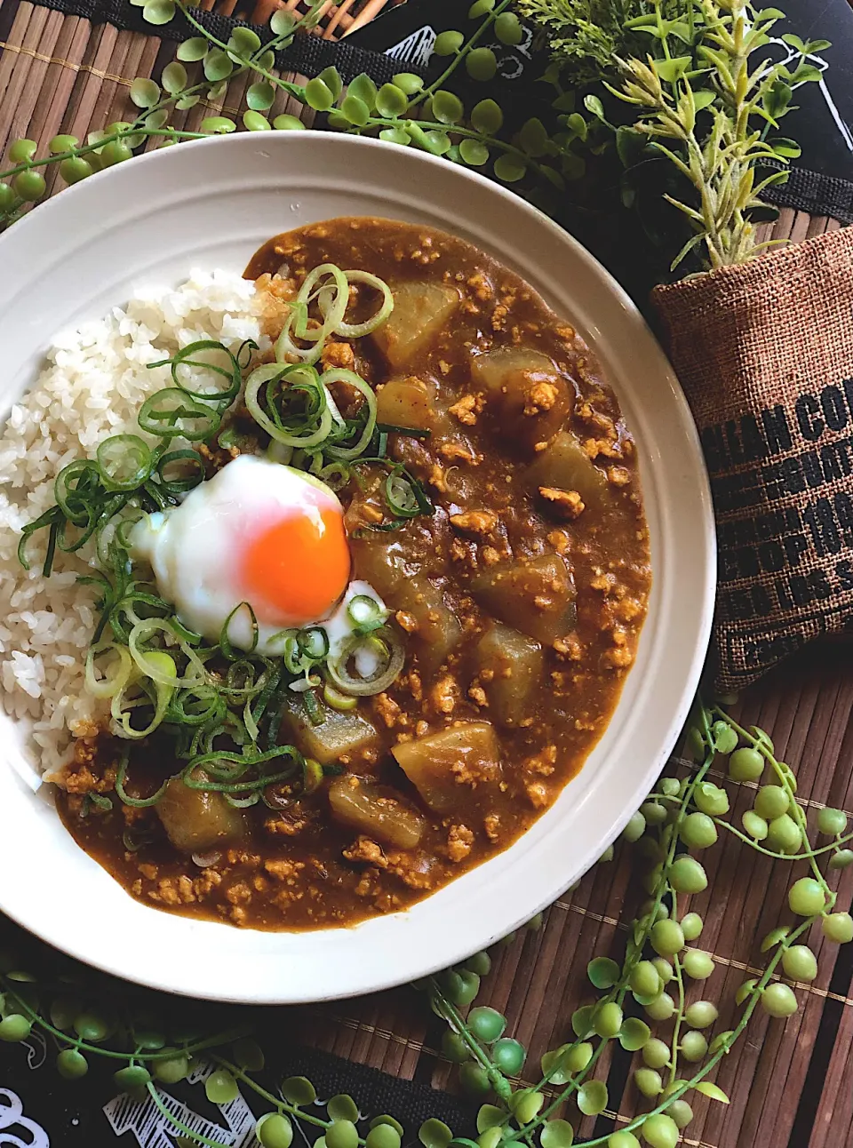 Snapdishの料理写真:大根の和風キーマカレー❤️|MAPITEEさん