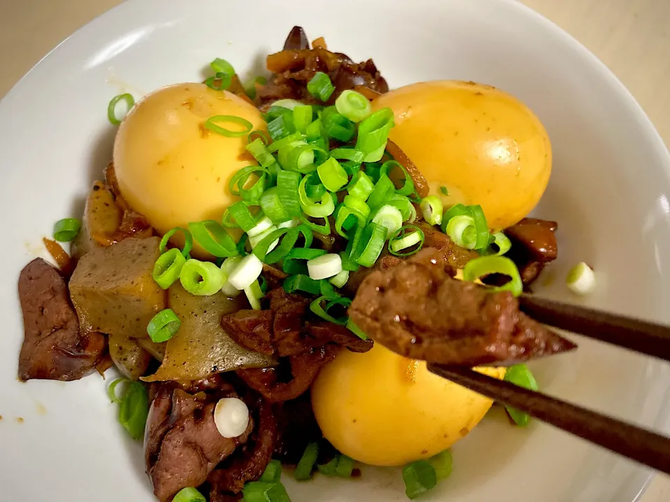 鶏レバーとハツの甘辛煮|pepiさん