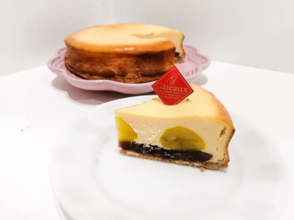 栗の甘露煮と粒あんのベイクドチーズケーキ|Kutanmam.さん