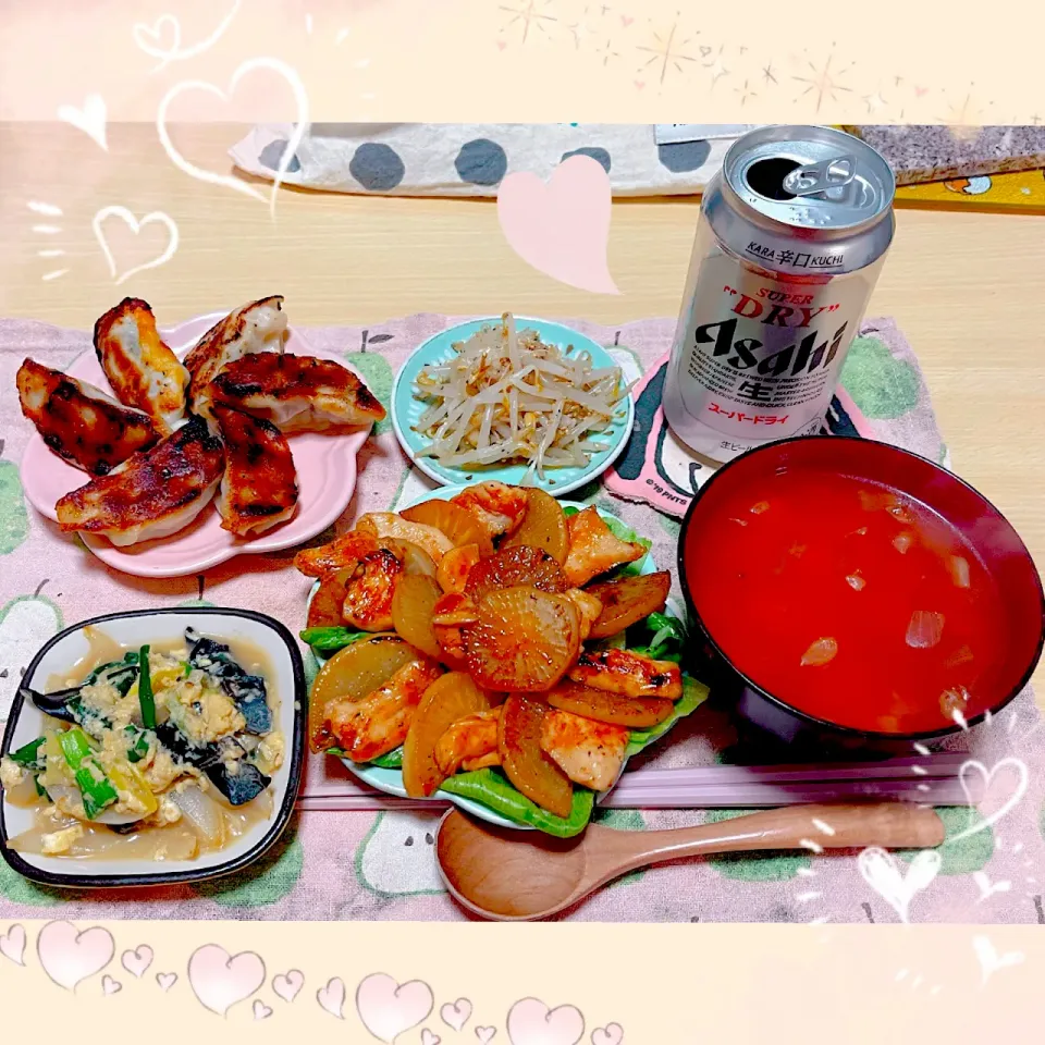 Snapdishの料理写真:１１／６ ｓｕｎ 晩ごはん🍴＊○°|rinaronarさん