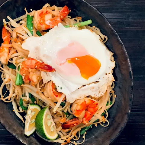 「タイクック　パッタイの素」を使ってみたSnapdishの料理・レシピ写真:タイ風焼きそばのパッタイ🍳