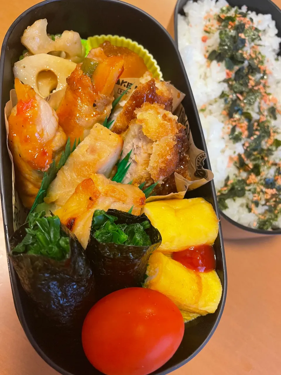 Snapdishの料理写真:今日の旦那のお弁当🍱|sacchan( ﾐΦﻌΦ)ฅさん