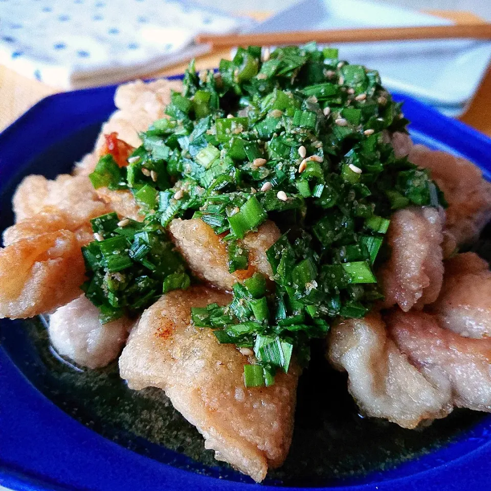 ニラだれチキン|ポトスさん