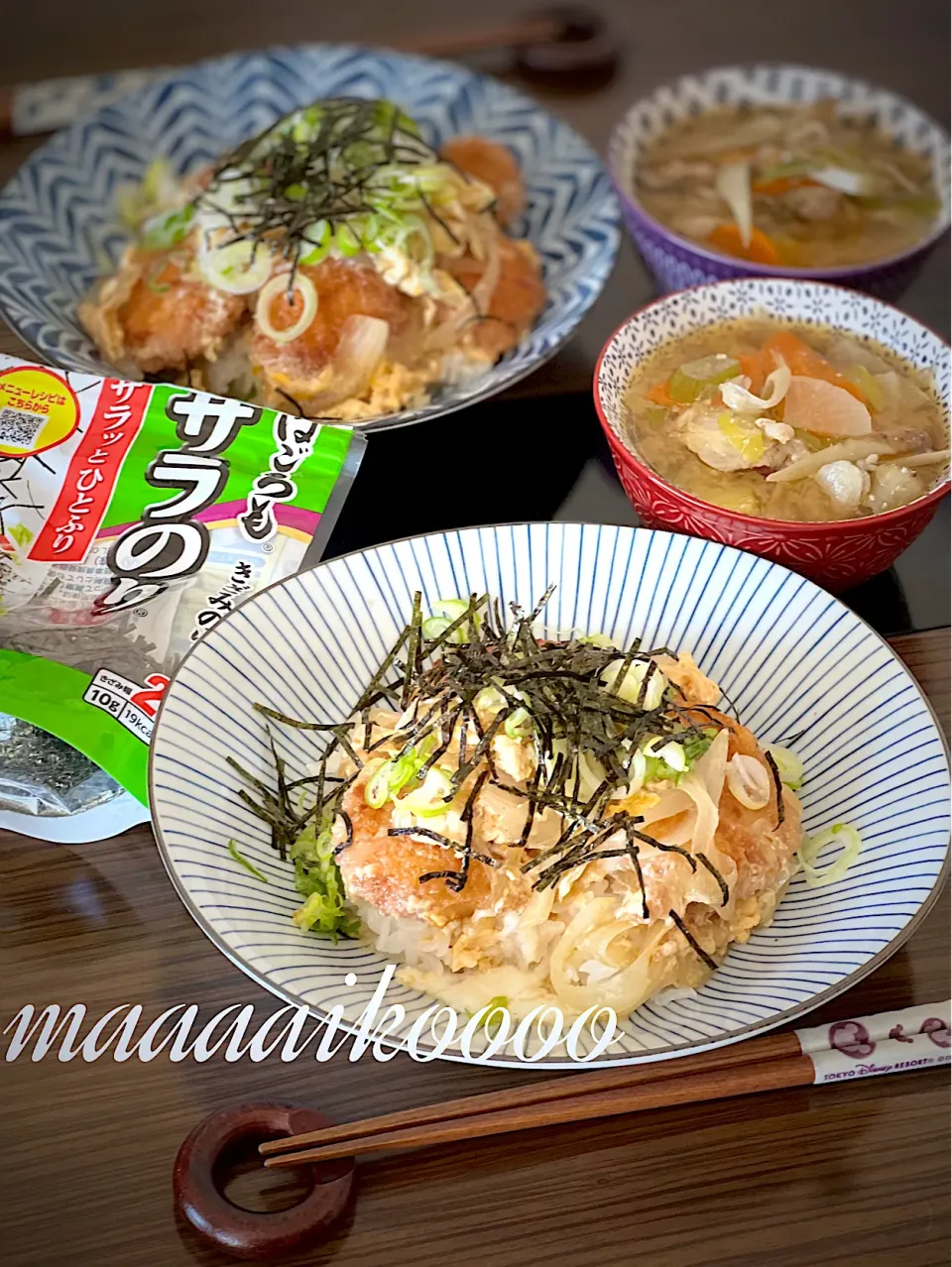 Snapdishの料理写真:ガッツリお昼ご飯🐔🐷😆|マイコさん