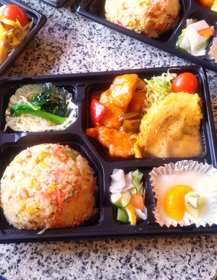 Snapdishの料理写真:中華弁当|ごますりさん