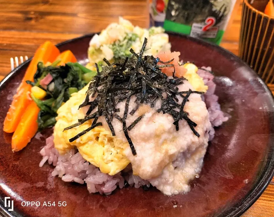 Snapdishの料理写真:明太とろろ玉子ご飯|ankoさん