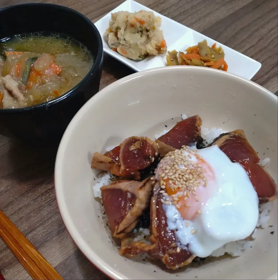 鰹のユッケ丼|ゆりちさん