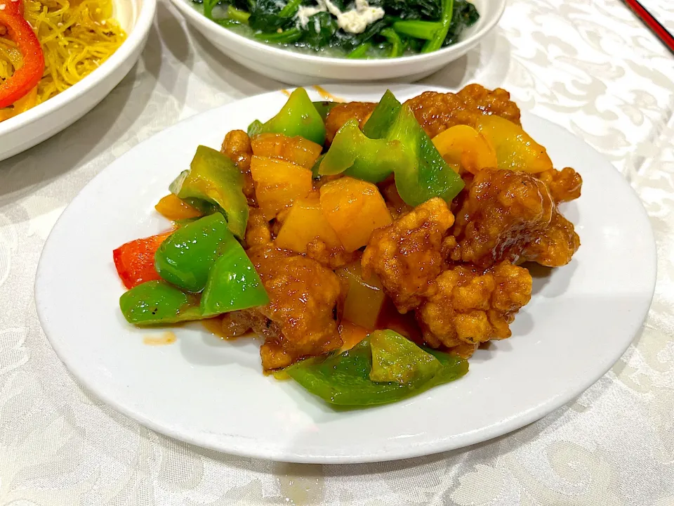 Sweet and sour pork with pineapple|skyblueさん