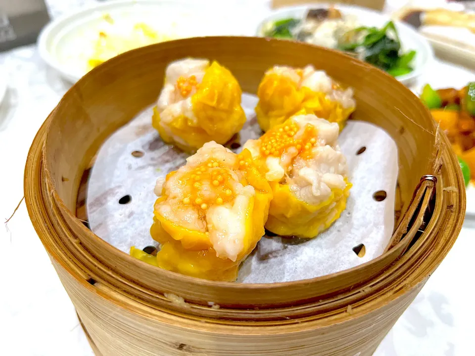 Steamed shrimp and pork dumplings|skyblueさん