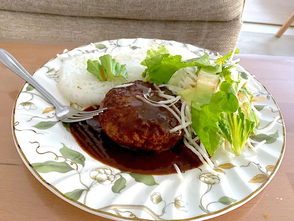 Hamburger rice|blessedbubbleさん