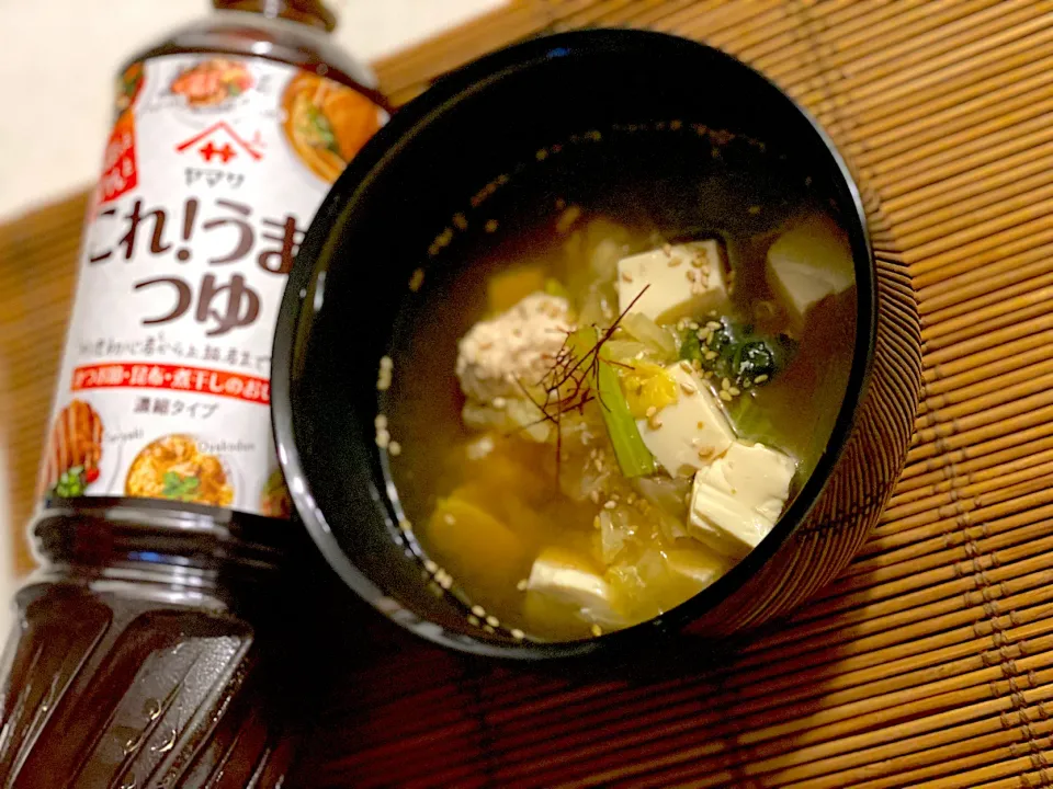 Snapdishの料理写真:鶏つくね団子汁|Megさん