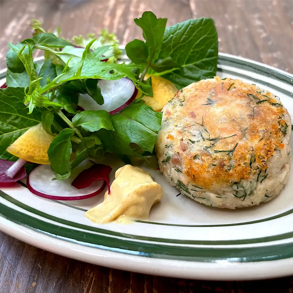 British fish cakes🇬🇧秋鮭とディルのフィッシュケーキ|七海さん