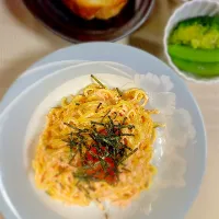 明太子クリームパスタ|みやびさん