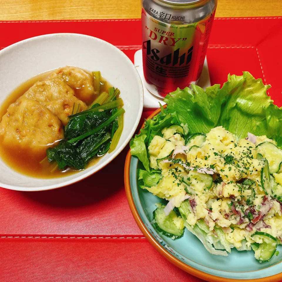 小松菜と練り物の煮物
ポテトサラダ|naoさん