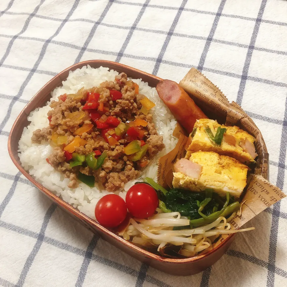 Snapdishの料理写真:三男男子高校生弁当|mickyさん