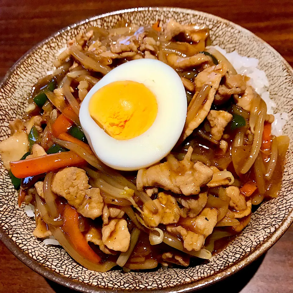 Snapdishの料理写真:肉野菜の中華あんかけ丼|deekay71さん