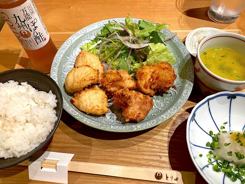 水炊きのお店でから揚げランチ|きっしーさん