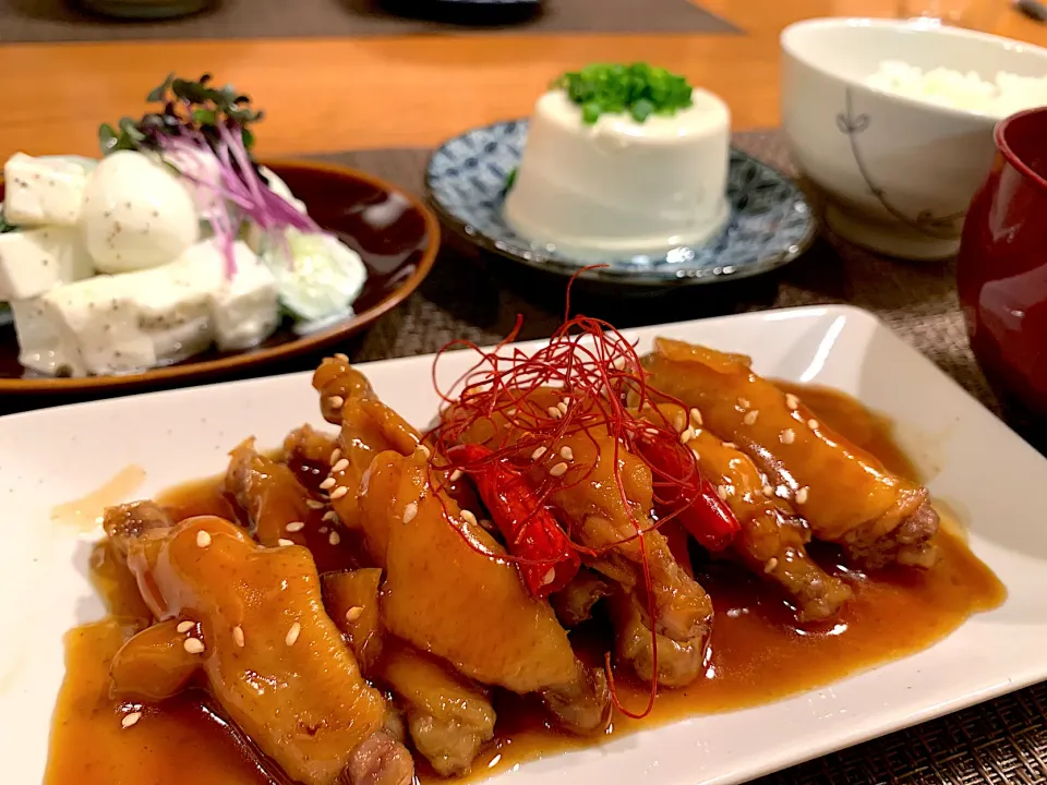 おうち中華de晩ごはん🐔鶏スペアリブの中華煮込み|いちごさん