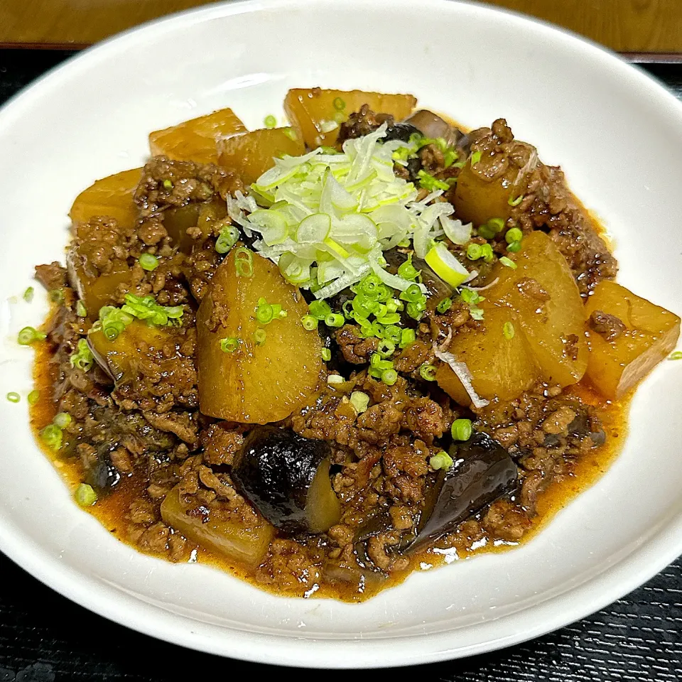 茄子と大根のそぼろ煮|たまさん