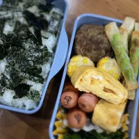 Snapdishの料理写真:土曜日授業で小1のお弁当🍙|colorさん