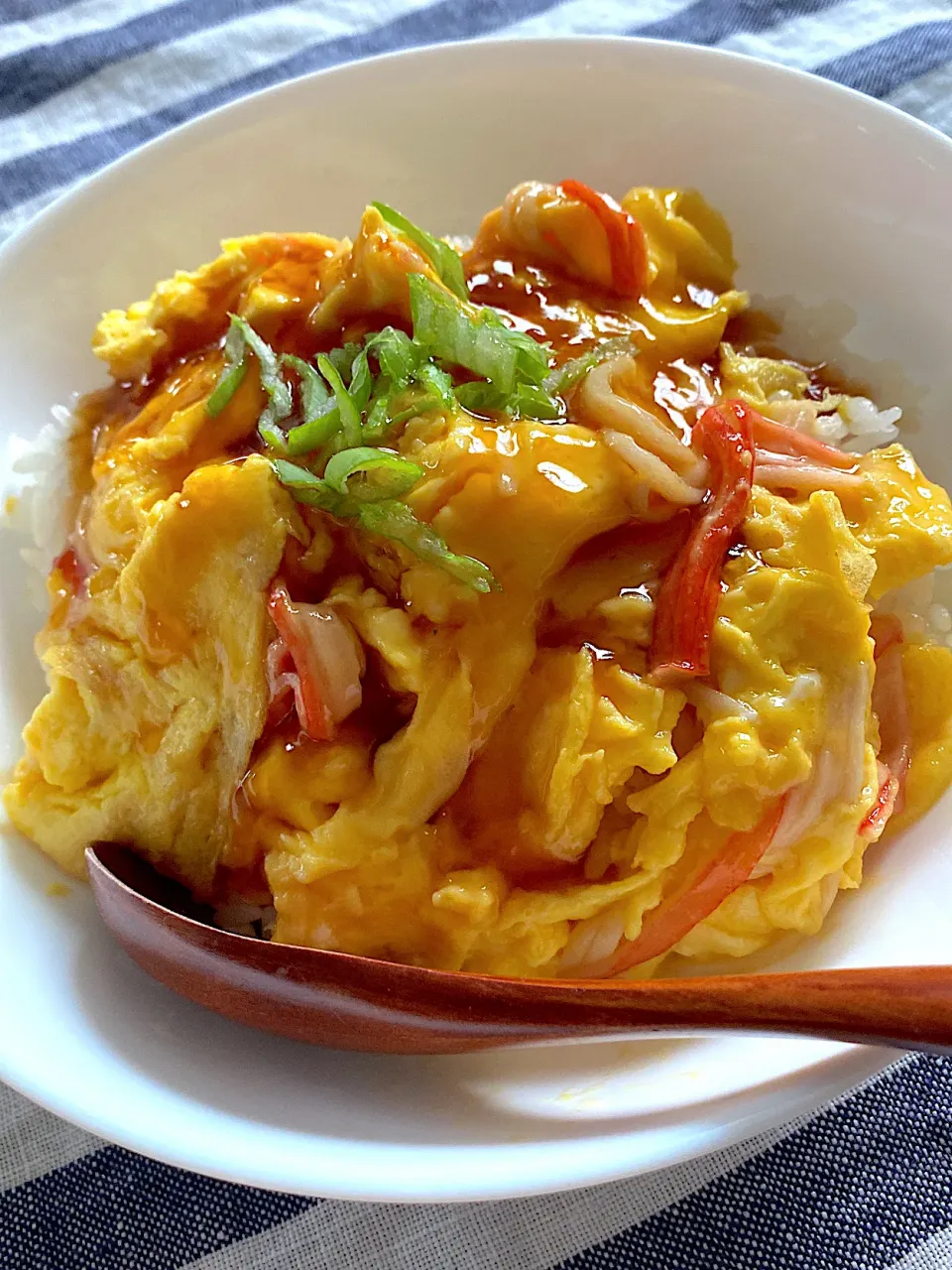 カニカマでかに玉丼|chakoさん